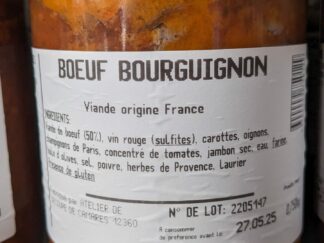 Conserve Boeuf Bourguignon (750g)