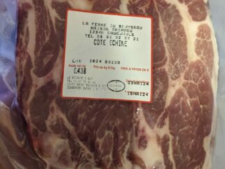 Côtes de porc noir échine x 2 (400g)