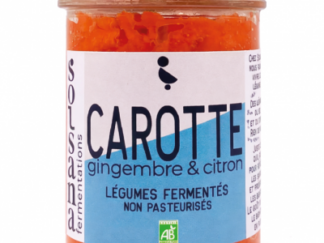 Carotte gingembre citron lactofermenté Bio (180g)